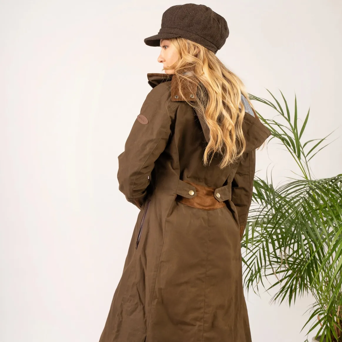 Welligogs Hats*Bakerboy Brown Herringbone Cap
