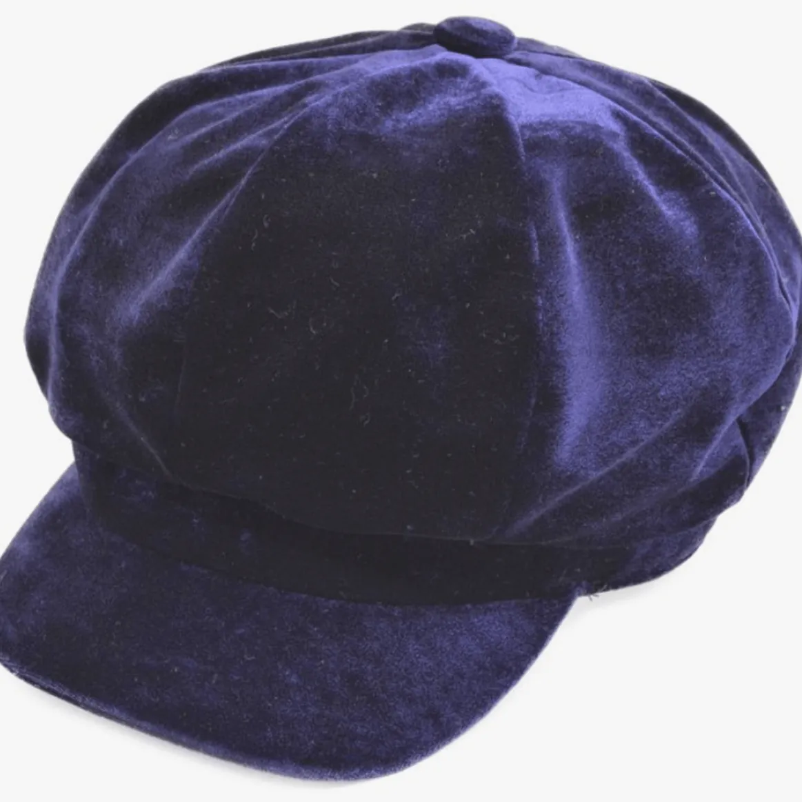 Welligogs Hats*Bakerboy Midnight Blue Velvet Cap
