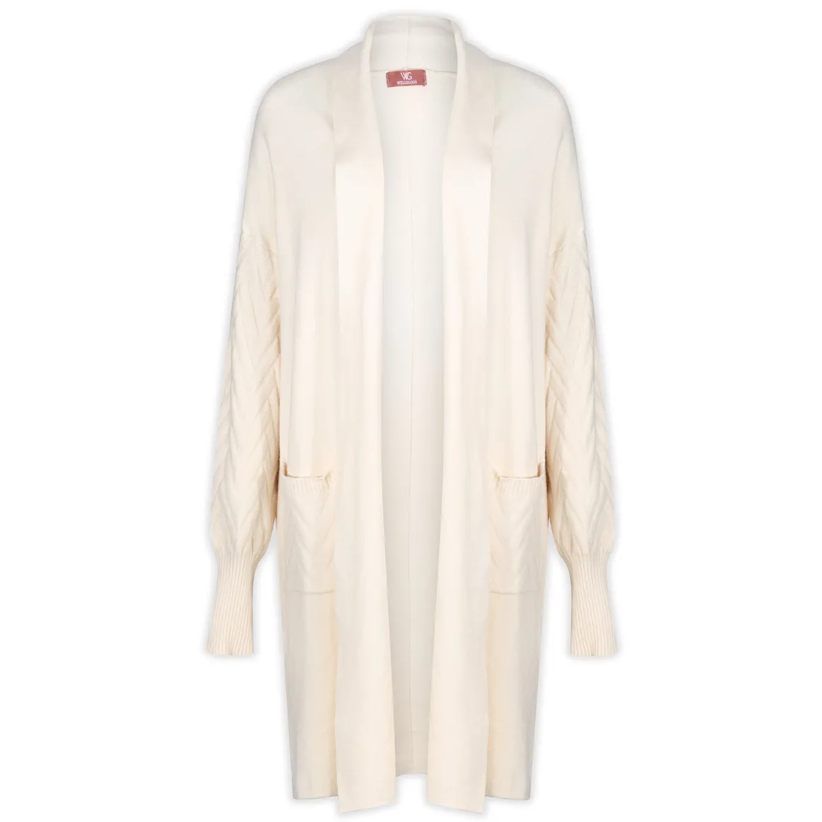 Welligogs Jumpers & Cardigans*Cable Knit Oat Cardigan