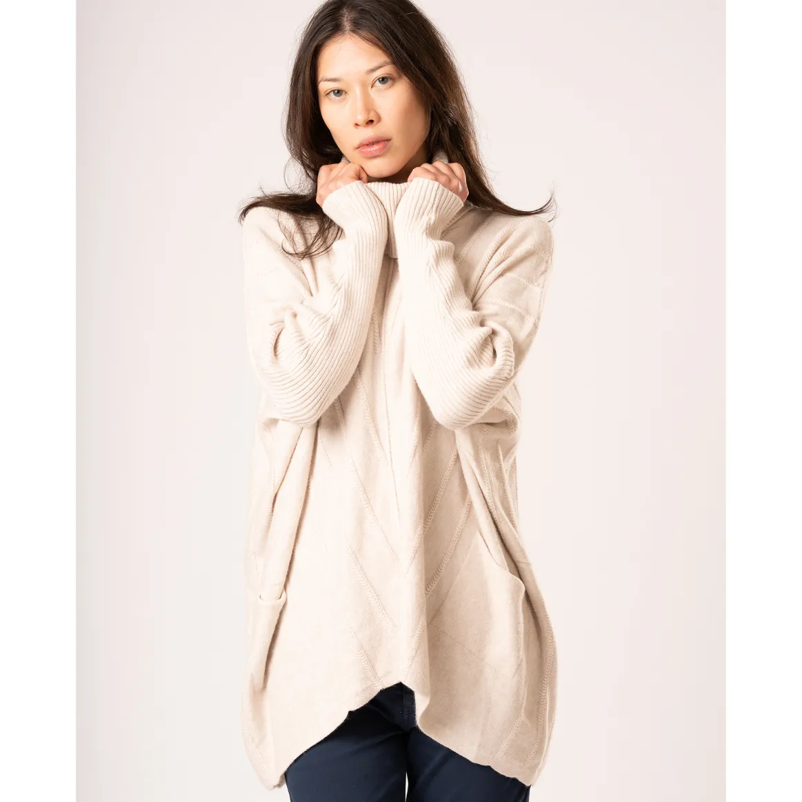 Welligogs Jumpers & Cardigans*Cable Knit Oat Jumper
