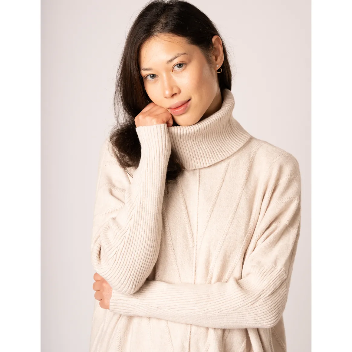 Welligogs Jumpers & Cardigans*Cable Knit Oat Jumper