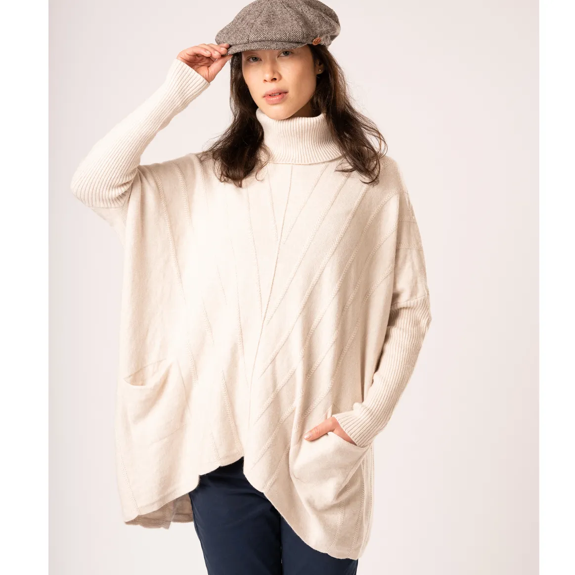 Welligogs Jumpers & Cardigans*Cable Knit Oat Jumper