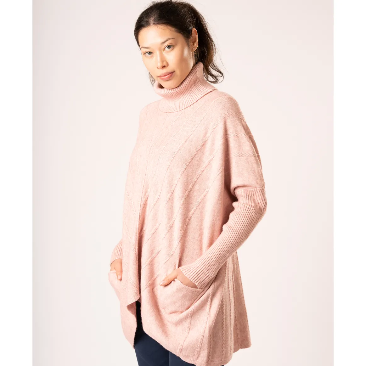 Welligogs Jumpers & Cardigans*Cable Knit Pink Jumper