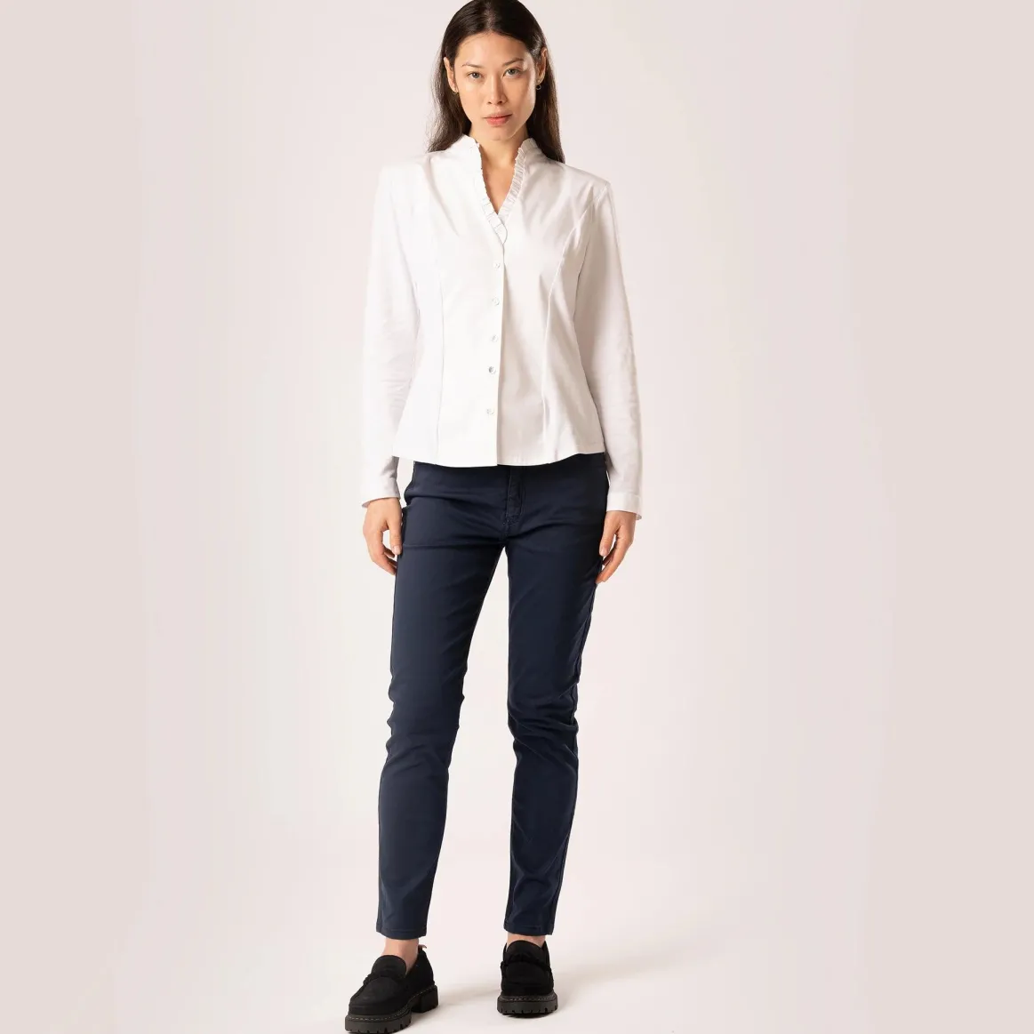 Welligogs Shirts*Cassandra Ivory White Shirt
