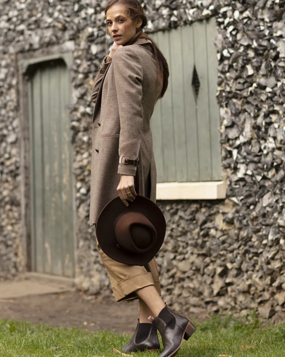 Welligogs Short Boots*Chelsea Mahogany Leather Boots
