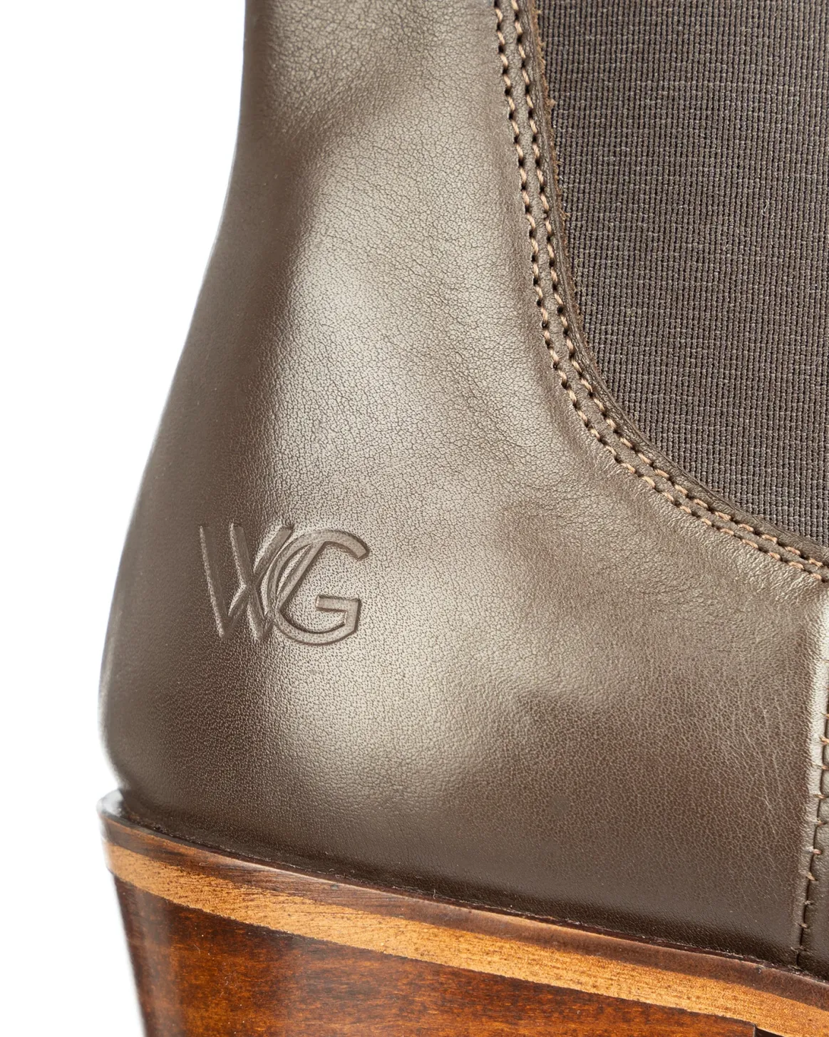 Welligogs Short Boots*Chelsea Mahogany Leather Boots