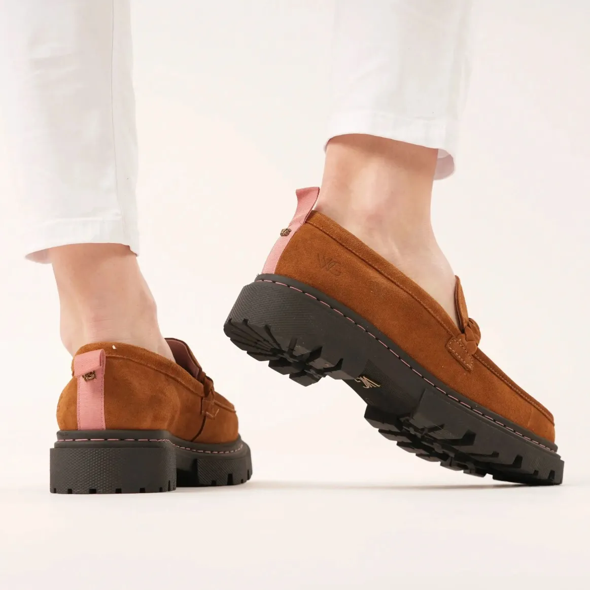 Welligogs Flat Shoes*Hackney Honeycomb Suede Loafers