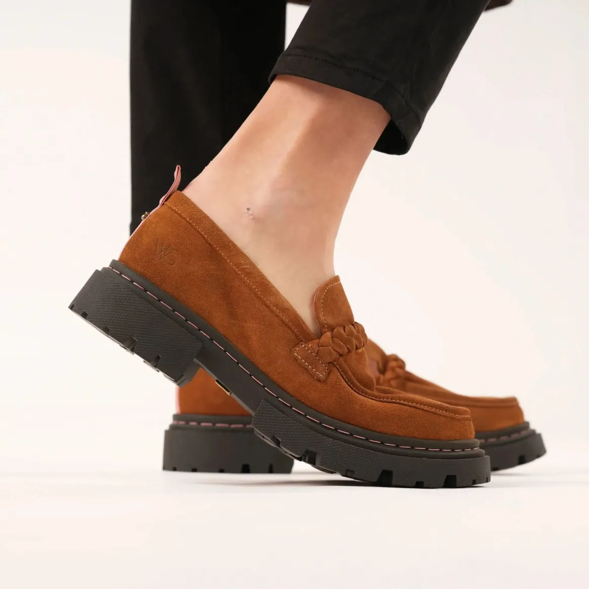 Welligogs Flat Shoes*Hackney Honeycomb Suede Loafers