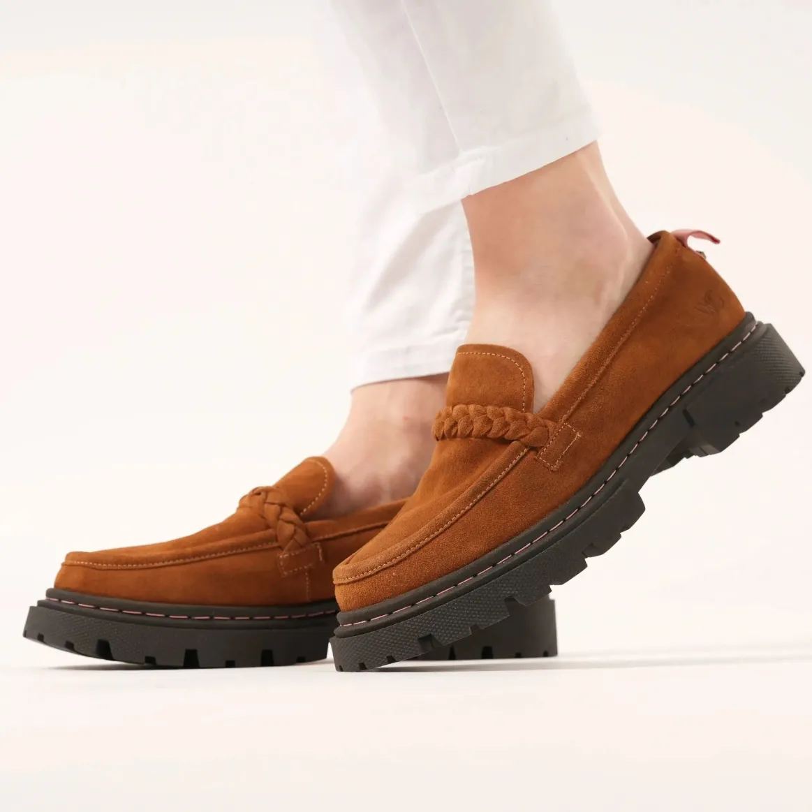 Welligogs Flat Shoes*Hackney Honeycomb Suede Loafers