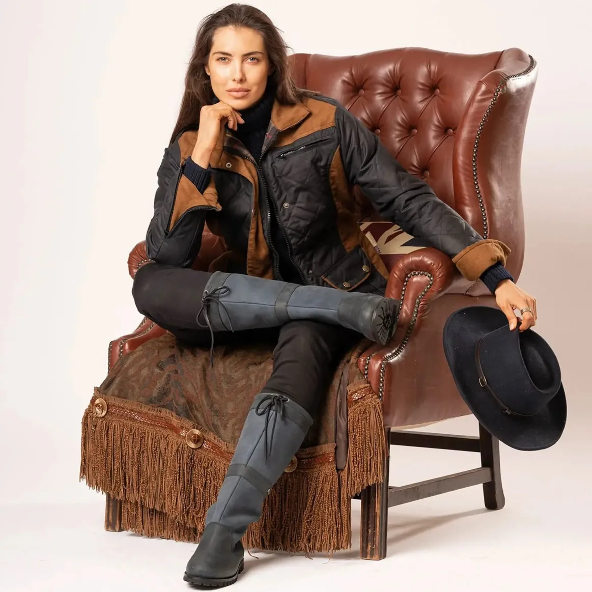 Welligogs Jackets*Harley Quilted Wax Jacket