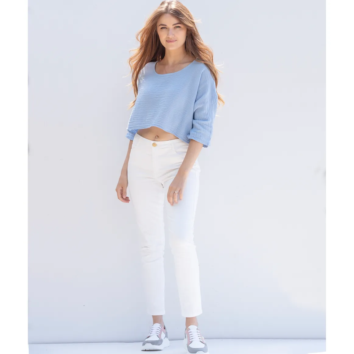 Welligogs Dresses*Layered Light Blue Dress