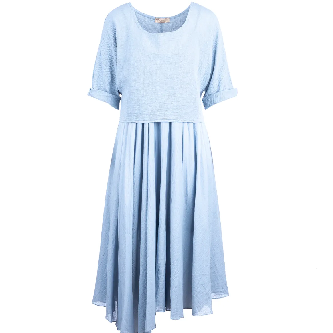 Welligogs Dresses*Layered Light Blue Dress