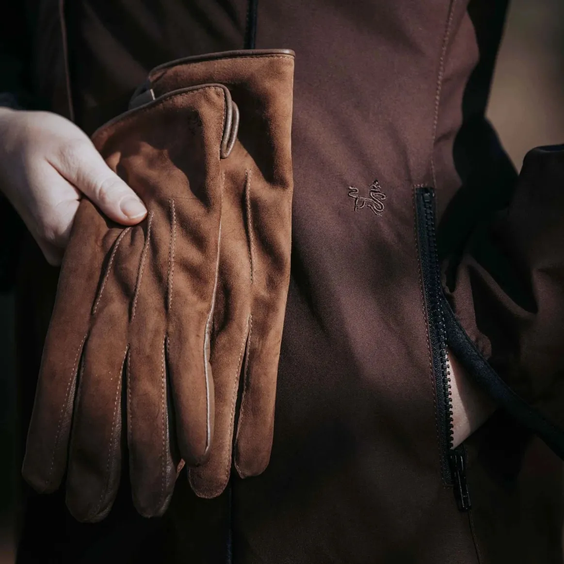 Welligogs Scarves & Gloves*Leather & Suede Camel Driving Gloves
