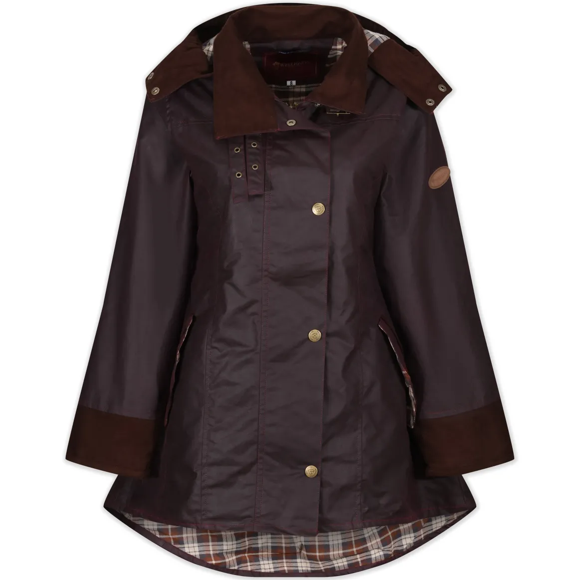 Welligogs Coats*Louise Mahogany Wax Coat