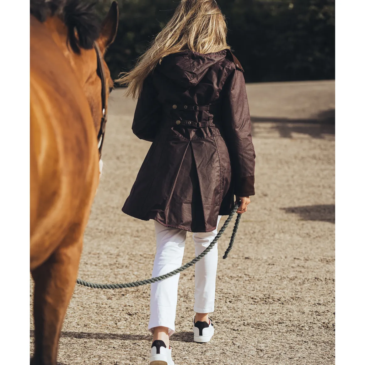 Welligogs Coats*Louise Mahogany Wax Coat