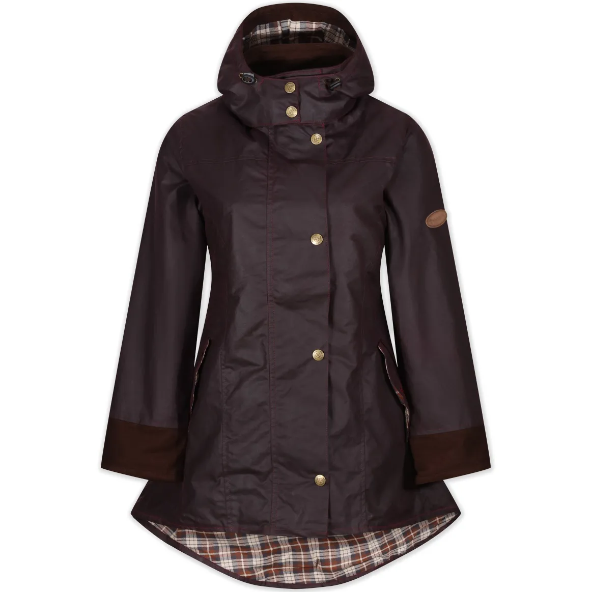 Welligogs Coats*Louise Mahogany Wax Coat