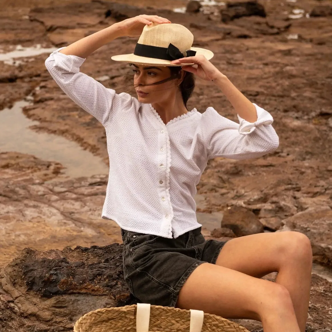 Welligogs Shirts*Millie Embroidered Blouse