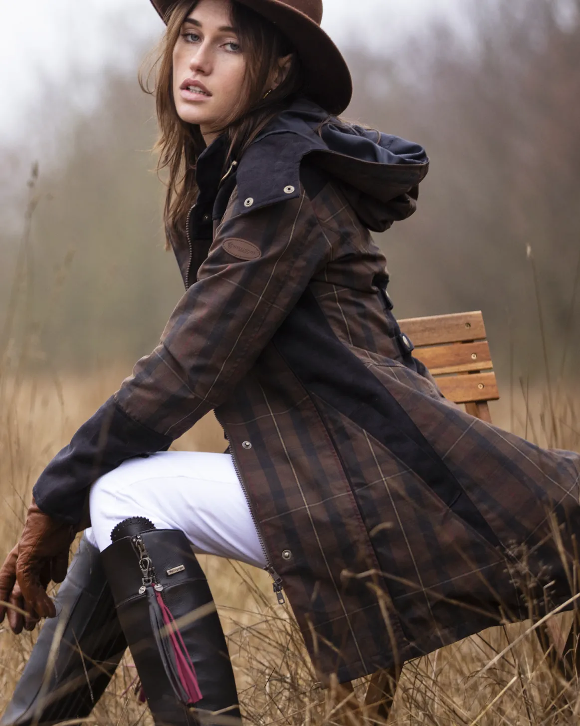 Welligogs Coats*Odette Check Waterproof Coat