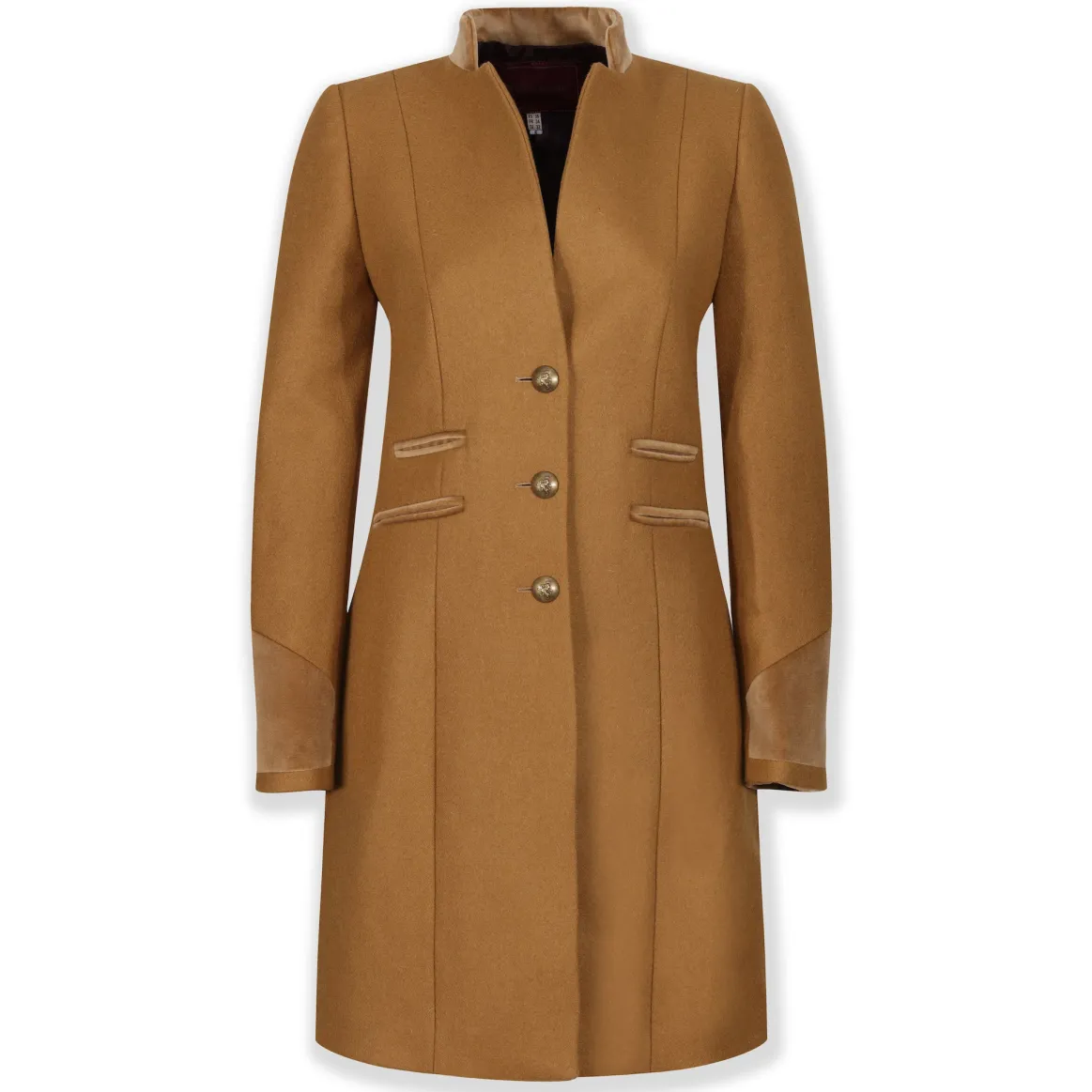 Welligogs Coats*Oxford Camel Wool Coat - Light Velvet