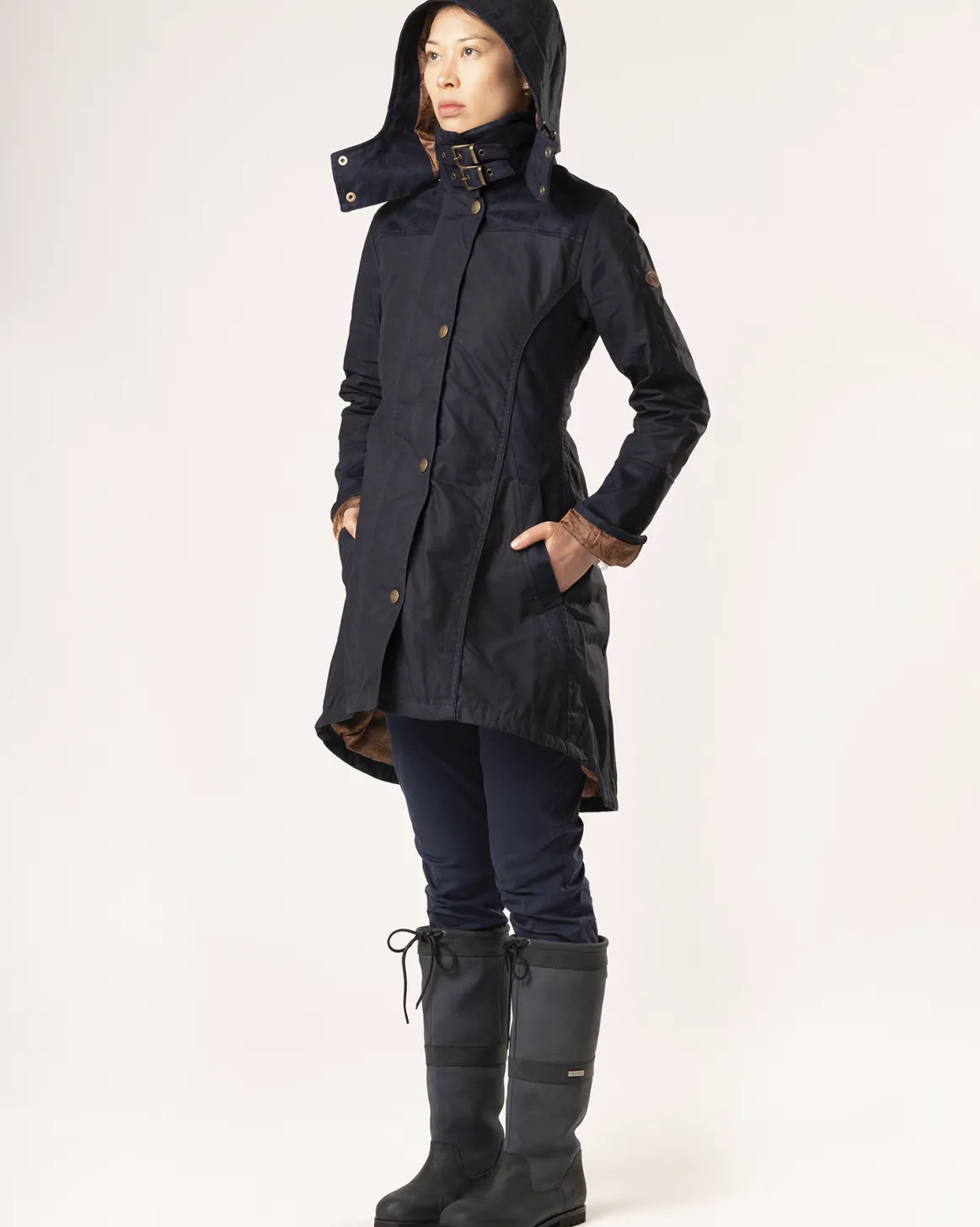 Welligogs Coats*Perdita Navy Waterproof Coat