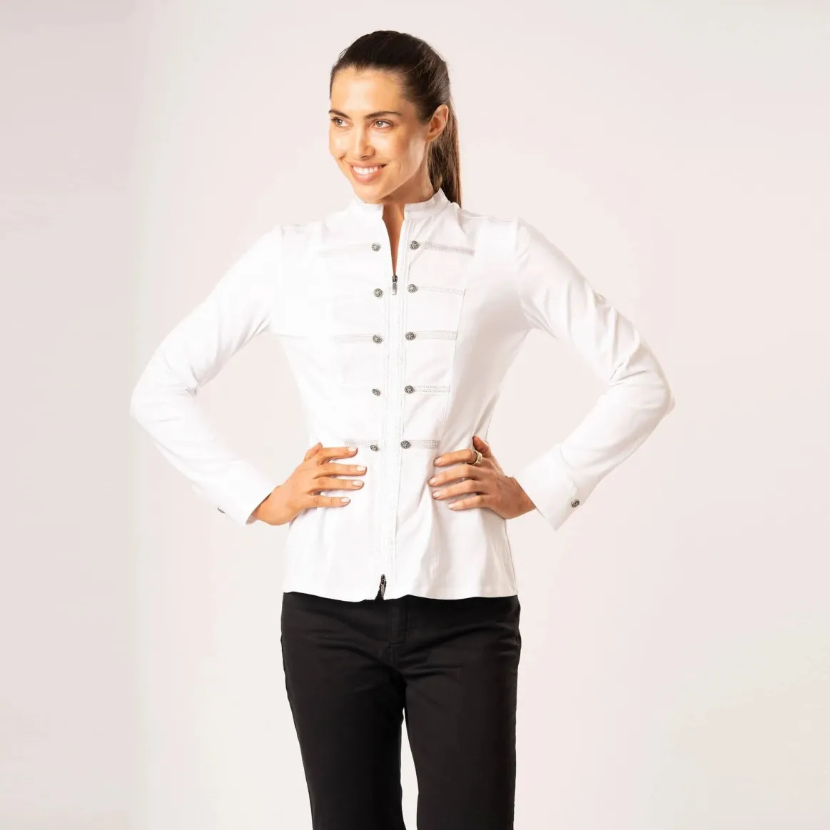 Welligogs Shirts*Phoebe Silver Shirt