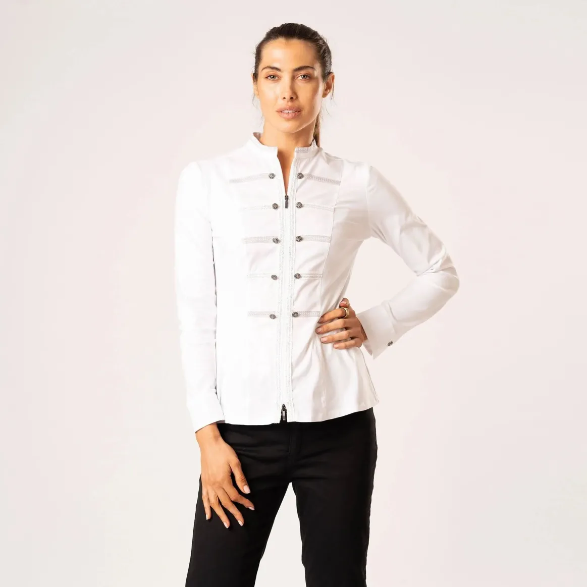 Welligogs Shirts*Phoebe Silver Shirt