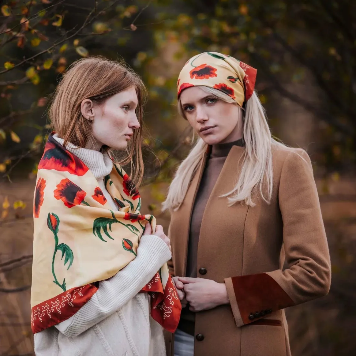 Welligogs Scarves & Gloves*Poppy Square Scarf