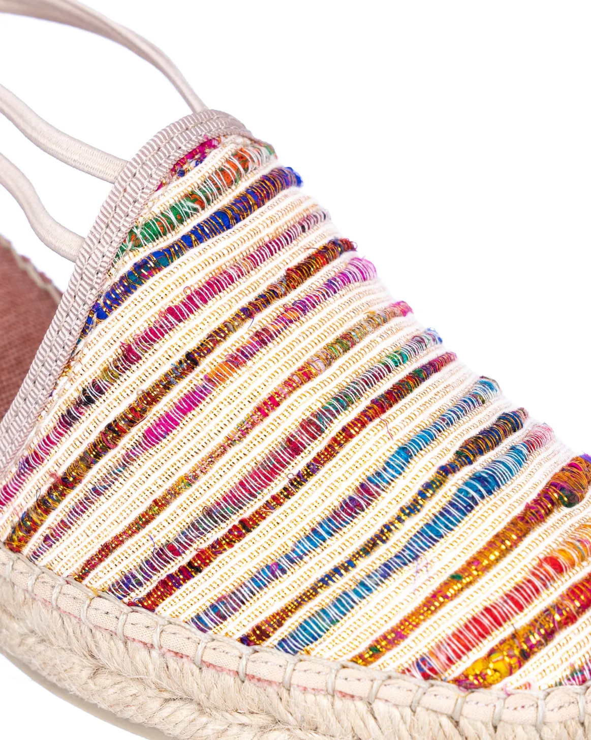 Welligogs Sandals & Espadrilles*Porto Multi Stripe Heeled Espadrille Sandal