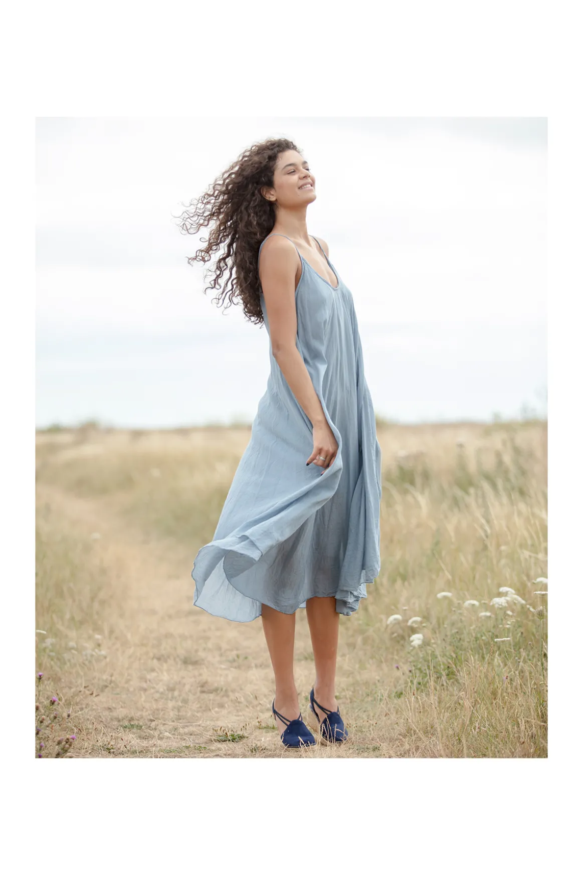 Welligogs Sandals & Espadrilles*Porto Navy Heeled Espadrille Sandal