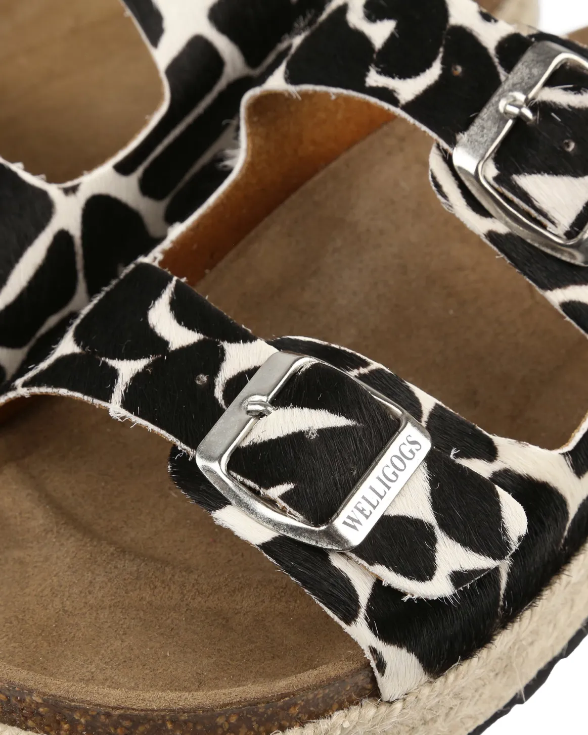 Welligogs Sandals & Espadrilles*Safari Black Cow Slides