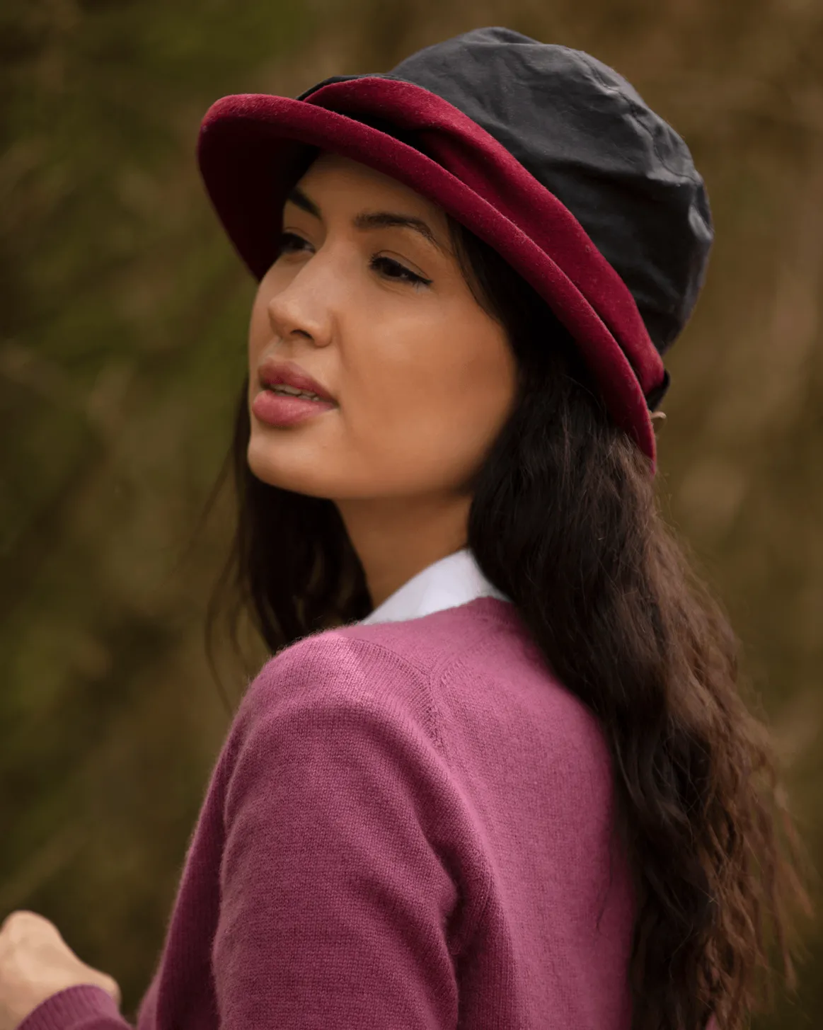 Welligogs Hats*Wax Twist Black/Red Hat